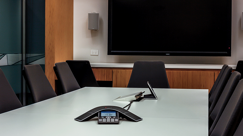 GMFCU Annual Meeting registration banner with conference room setup in St. Louis