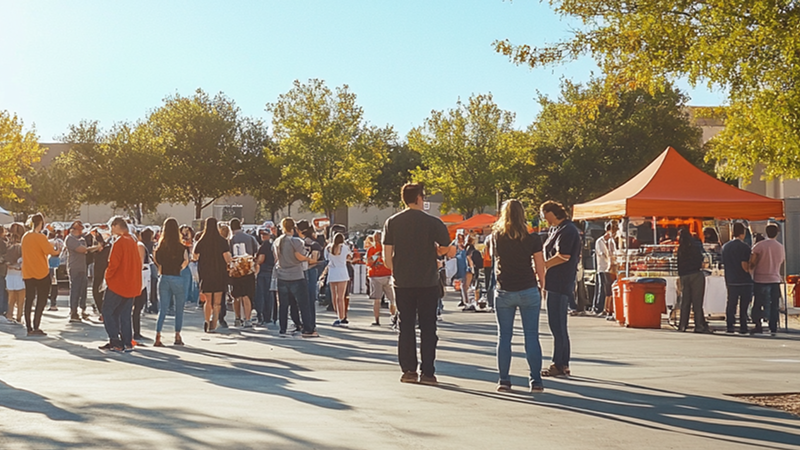 GMFCU community event—outdoor member festival with tents in St. Louis