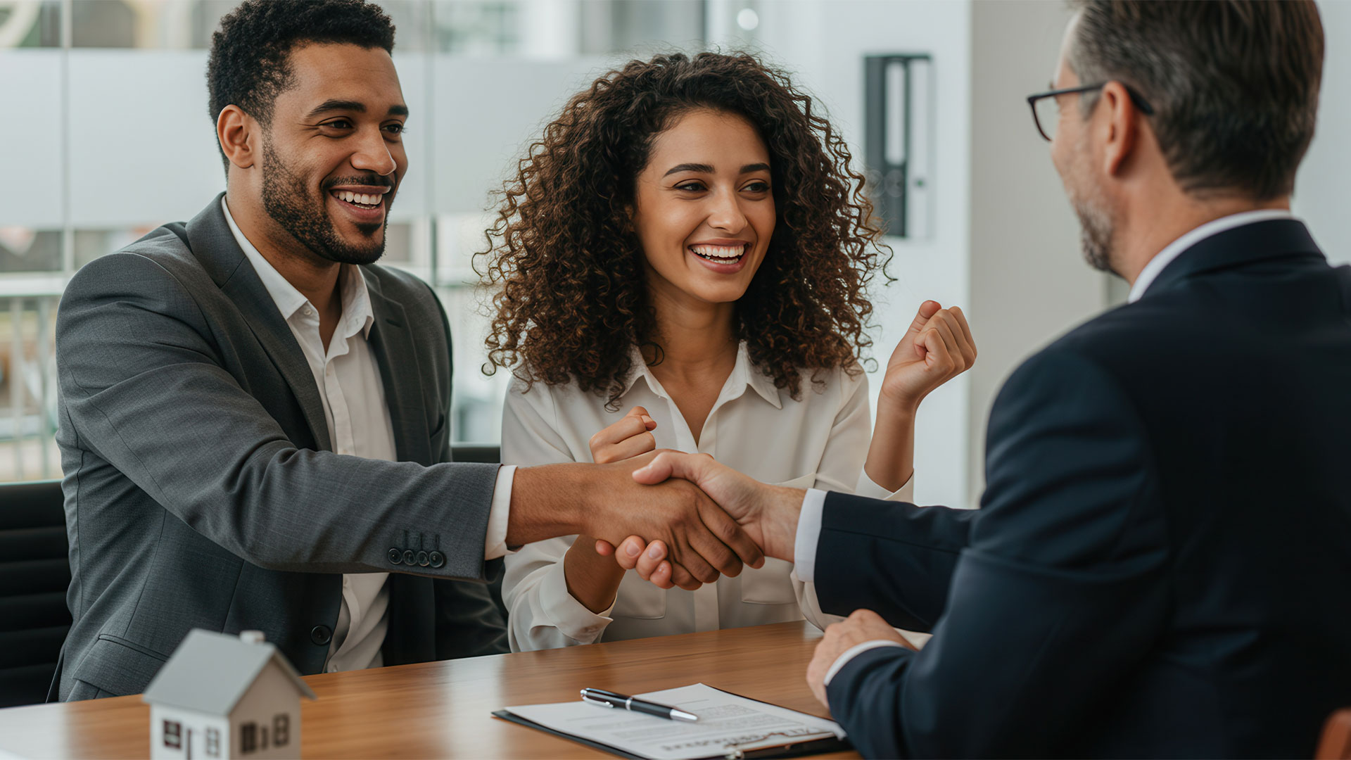 Financial planning with calculator and documents