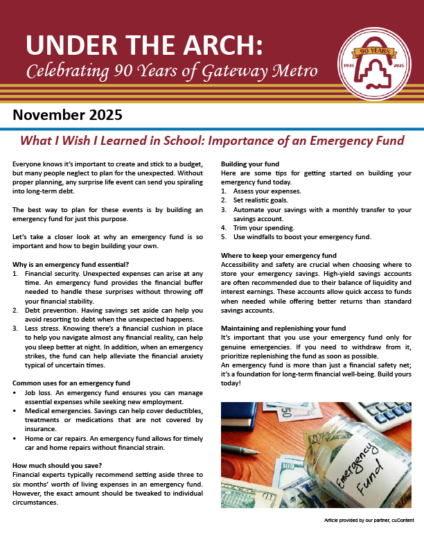 What I Wish I Learned in School: Importance of an Emergency Fund