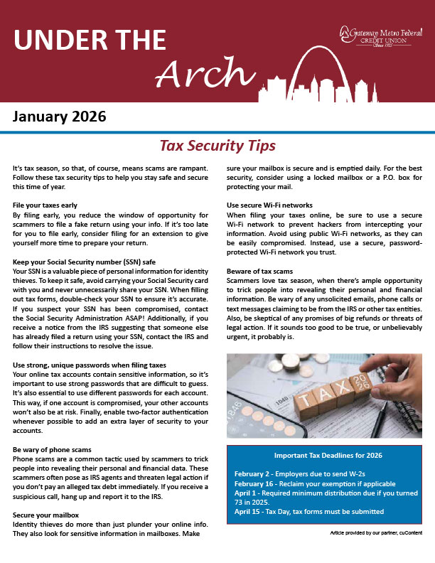 Tax Security Tips